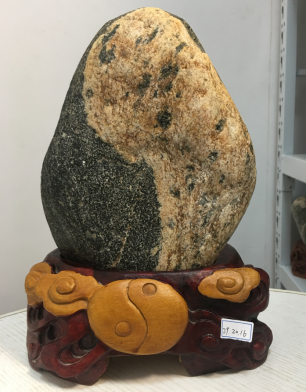 珍品泰山石圖片-陰陽太極圖